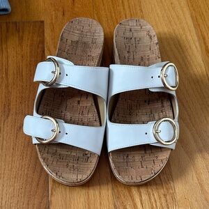 ESTELLE Sandal White Double Buckle MK